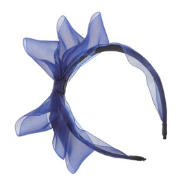 LIFKOME Gauze Bow Headband for Women Elegant Organza Hair Accessories Versatile Wide Turban Headwrap for Work Dates Festive Occasions