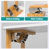 Folding Hinge with Lock, Pack of 4 Table Legs, Foldable