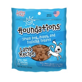 MPP Heart Shaped Small Dog Puppy Training Treats Beef Chicken Salmon Lamb or Duck (Lamb), Brown