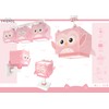 Dalber Children's Table Lamp Bedside Lamp Little Pink Owl