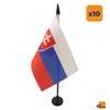AZ FLAG Pack of 10 Slovak Table Flags - 15