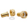 Hooshing 2PCS 5/8" Barb x 3/4" Female GHT Brass Water