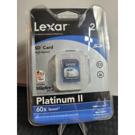 Lexar platinum II 60x 2GB sd card