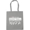 Hippowarehouse Born to Play Basketball Forced to Work Tote Shopping
