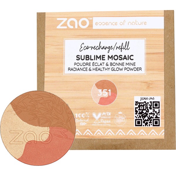 Zao Sublim Mosaic Refill, 351 Gold Medium (15 g)