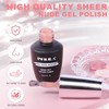 NXJ INFILILA Nude Pink Gel Nail Polish, 15ml Nude Gel