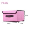 NCRGB Pack of 2 Fabric Foldable Storage Boxes with Lid,