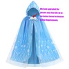 PURFEEL Girls Princess Cape Kids Snowflake Hooded Cloak Play Costume