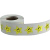 Metallic Gold Happy Face Star Shape Stickers 0.75 Inch 500