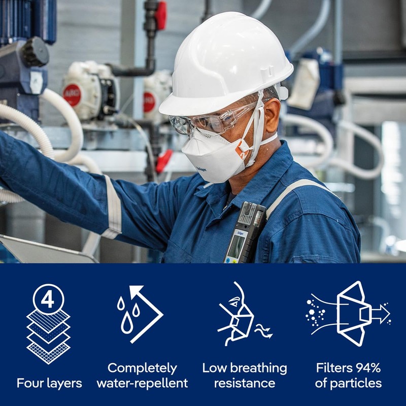 Dräger FFP2 Mask X-plore 1920 Dust Mask Respirator for Construction