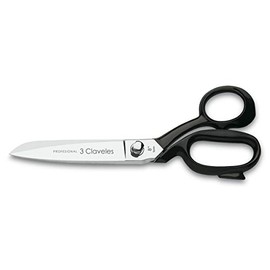 3 CLAVELES 91 Nähschere, Nickel, 20,32 cm