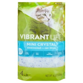 Mini Crystal Unscented Cat Litter, 4 Lb - Simply Fill Your Empty Litter Box with These Mini Crystals, Just As You Would Use Normal Litter, Long-Lasting and Fast-Absorbing Formula