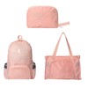 Lin's Liliana Large Foldable Backpack Bag, Multifunctional School Bag, Convertible