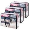 NXANZ Clear Clothes Storage Bags 40L Blanket Comforter Bedding Moving