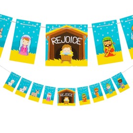 Fun Express Nativity Scene Garland Craft Kit - Makes 1