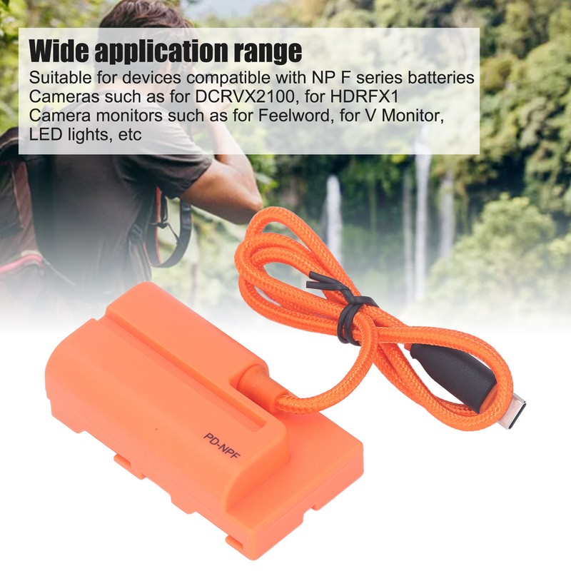 Type C to NP F550 F570 F970 Dummy Battery DC