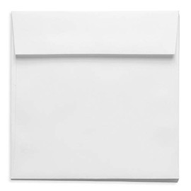 Radiant White Square Envelopes - 5 1/2 x 5 1/2 LCI Smooth 70T, 25 Pack