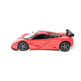 1995 McLaren F1 GTR, 1:34 Scale Die Cast Model, Openable Doors, Pull-Back Action, Red