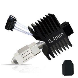 HzdaDeve Upgraded 0.4MM P1S/P1P Hotend Hot End Full Assembly Print Head Hardened Steel Nozzle Extruder Ceramic Heater Cartridge Rod Thermistor Kit Replacement for Bambu Lab P1S P1P Series