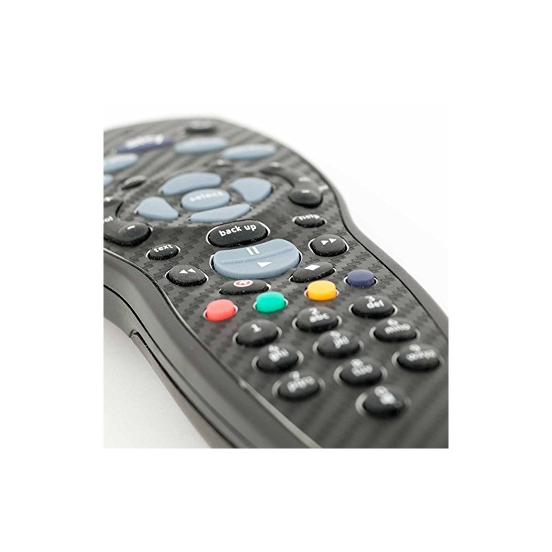 Black Carbon Fibre TV Remote Controller Vinyl Skin