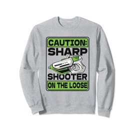Sharp Shooter On The Loose Player Team Adult Pro Laser Tag Sweatshirt