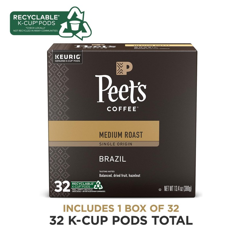 Peet's Coffee, Medium Roast Keurig K-Cup Pods - Single Origin