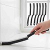 CrafTreat Hard Bristle Crevice Cleaning Brush – 6 Pack (Black)