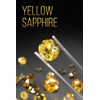 DINJEWEL Certified Square Shape Yellow Sapphire Gemstone Pukhraj Stone Lab