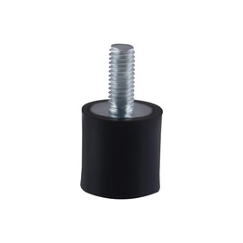 AOMIKITSTU Rubber Bearings M5 Pack of 4, 15×15 Anti Vibration Silent Block, M5×12 M5 Rubber Brackets, Shock Absorbers for Air Compressors, Water Pumps