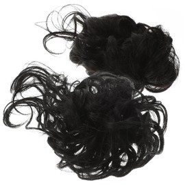 Beavorty 2pcs Synthetic Hair Extensions Fake Hair Bun for Women Easy to Wear Messy Bun for Wedding Prom Date