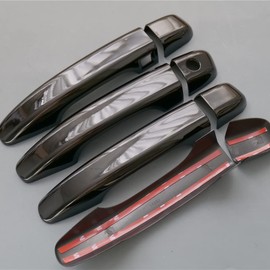 ZiWen New Door Handle Cover Protector Trim for Honda Accord 10th 2018 2019 2020 2021 (Gloss Black with Keyless Holes)