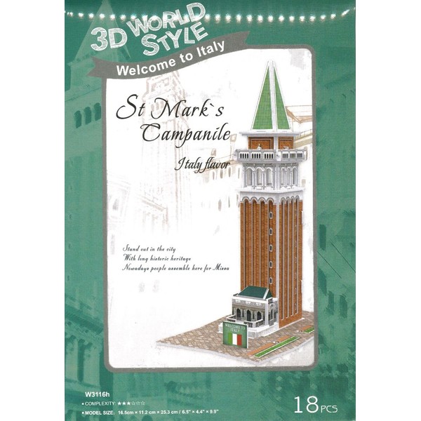 3D Puzzle 3D World Style Series Venice San Marco Bell