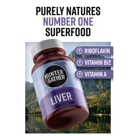 Hunter & Gather Nose to Tail - 180 Liver Capsules | Wild, Grass Fed Icelandic Lamb Ancestral Inspired Supplements| Raw Freeze-Dried Lamb | No GMO Feeds, Antibiotics Or Hormones