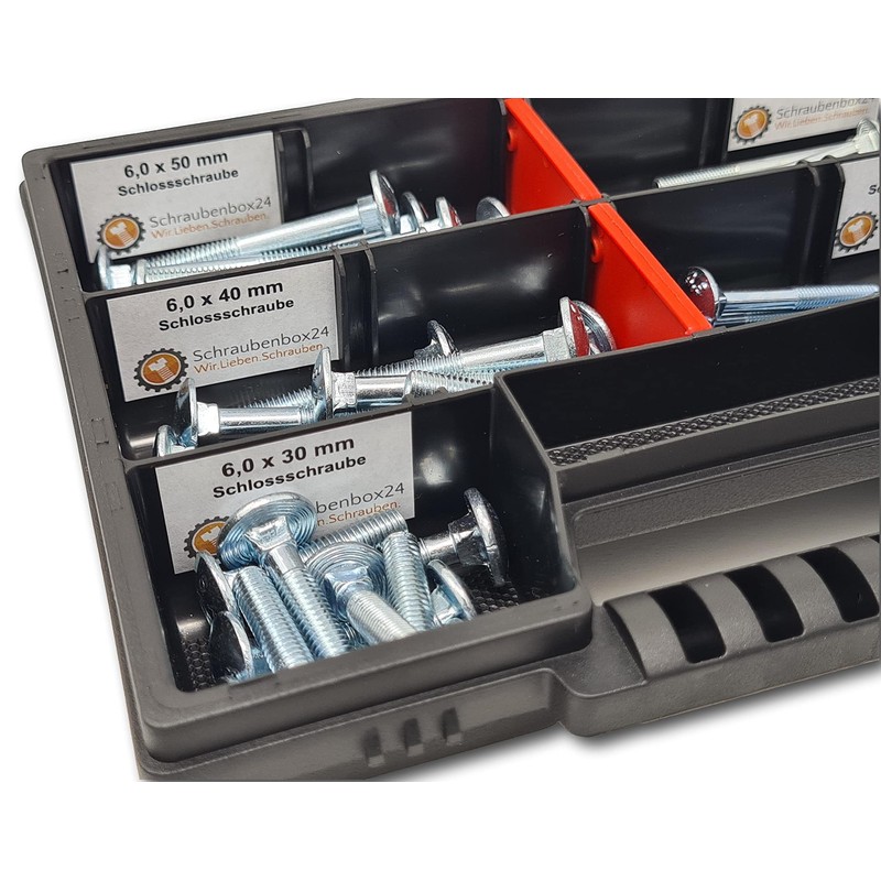 60-Piece Round-Head Screw Carriage Screws - S Box // Screw