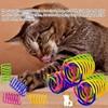 32 Pack Cat Spring Plaything, Colorful Interactive Cat Plaything Plastic