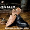 Esvioniq Cedar Shoe Tree with Twin Tubes Shoe Trees Sizes