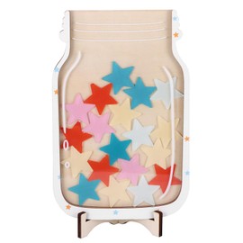 Magnetic Reward Jar for Classroom Board, Incentive Reward Jars for Kids, Magnetic Star Jar Reward Systemfor Student Rewards Incentive Behavior Responsibility Classroom Tools