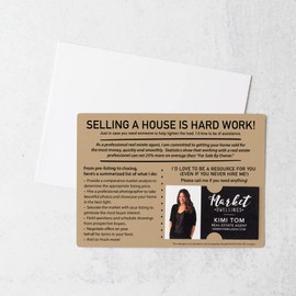 SET of For Sale By Owner Marketing Mailer for Real Estate Agents with Envelopes | Promotional Business Cards | Mailable | FSBO | M7-M003