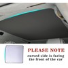 BestEvMod for Rivian R1T Foldable Roof Sunshade 2 Layer Accessories,Sunroof