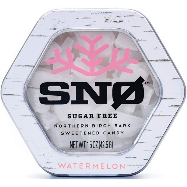 Watermelon KETO Xylitol Candy Chips - SNØ 1.5oz Tin -