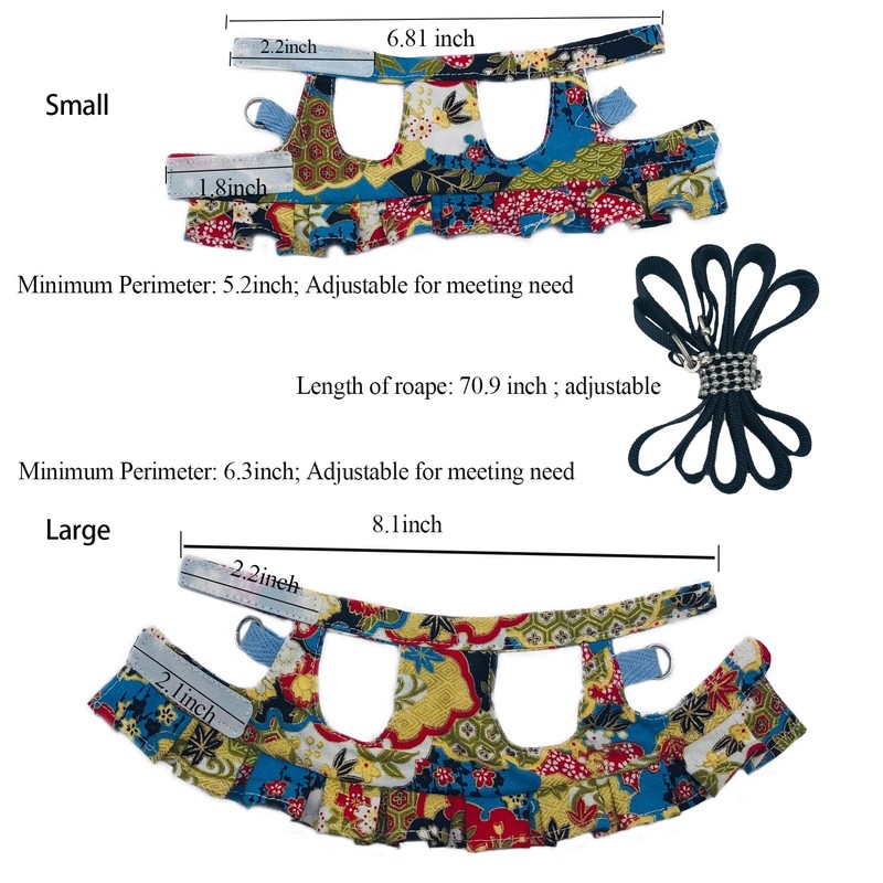Squirrel Leash and Harness Set, Squirrel Traction Rope Strap, Ferret