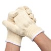 EBLAELEL Safety gloves white cotton bbq heat liners grilling work