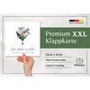 XXL Greeting Card with Envelope - "Wir denken an Dich"