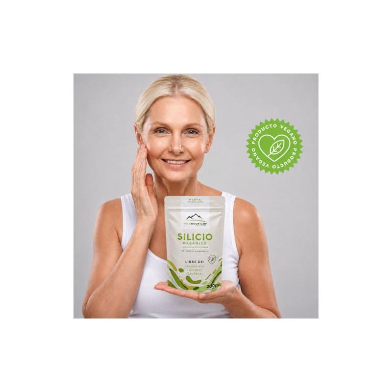 Silicio Orgánico Wildmountain 200 100 Algas Fosilizadas Fuente Vegetal Producto