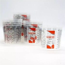 Unbranded Reusable Measuring Cups Pack of 100 - Size 44 Ounce -  Calibrated Mixing ratios