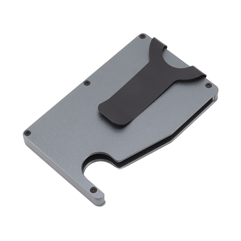 Minimalist Card Holder Aluminum Alloy Auto Ejected Anti Theft Credit