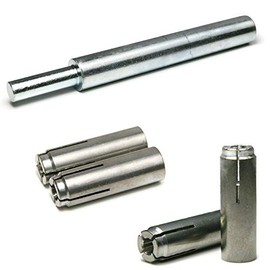 Stainless Steel Sidewalk Bolt Kit with Drop in Masonry Anchors & Setting Tool