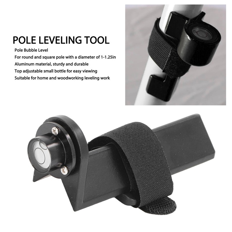 Adjustable Grade Rod Level Aluminum Construction Horizontal Bubble for 1