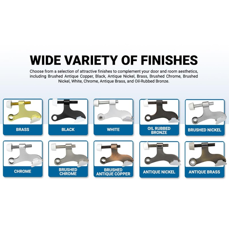 10 Pack Rok Hardware Heavy Duty Hinge Pin Door Stop