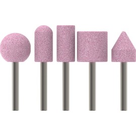 Bosch 1609200286 5-Piece Grinding Stone Set Shank 6 mm Grit 60 15 20 x 24 30 25 25 mm